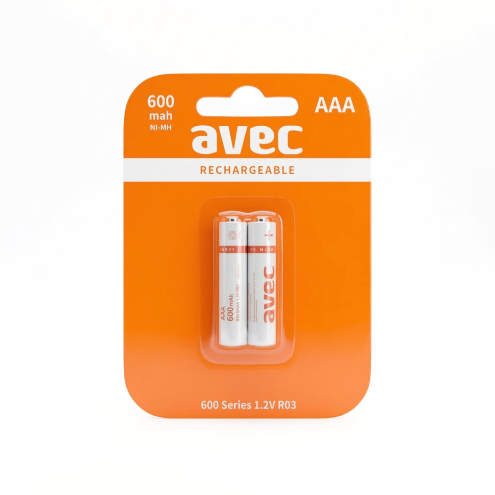 Avec 600 Mah İnce Pil 2'li - 1