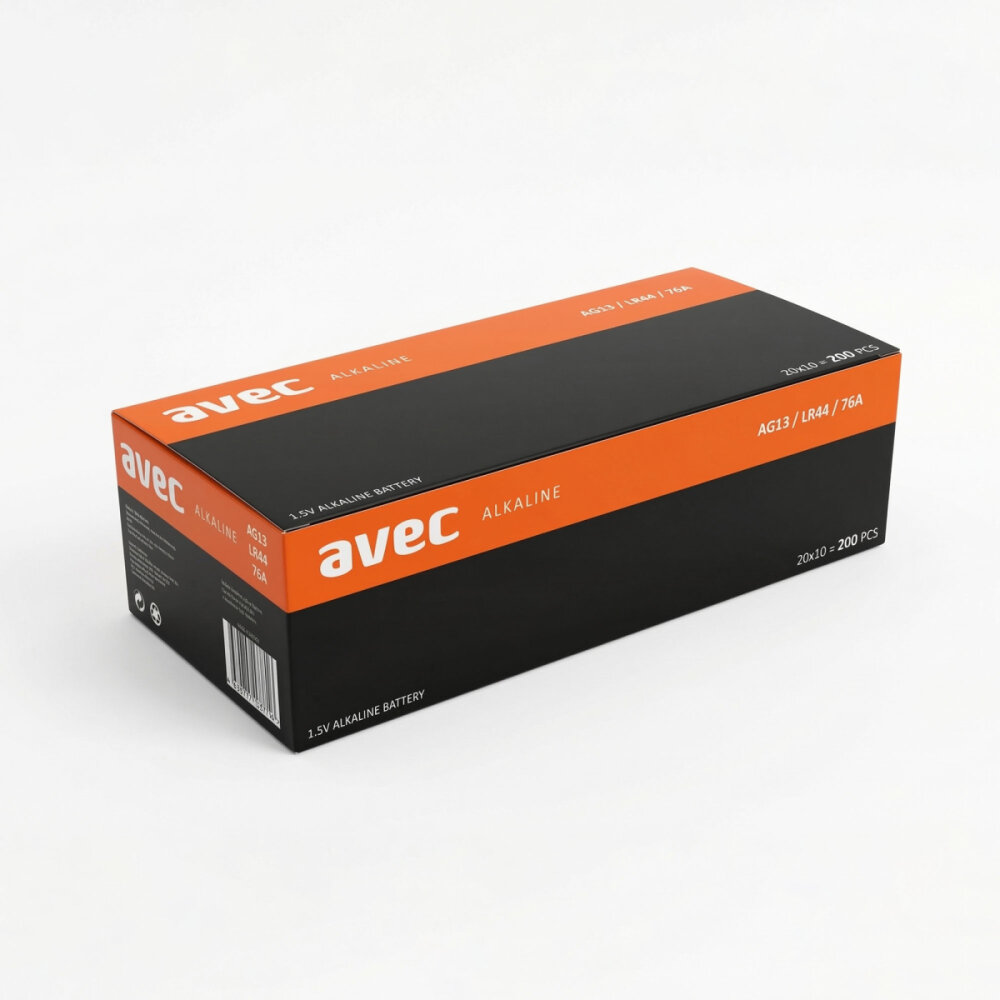 AVEC AG-13/LR44 ALKALİN PİL 10LU BLS. - 3