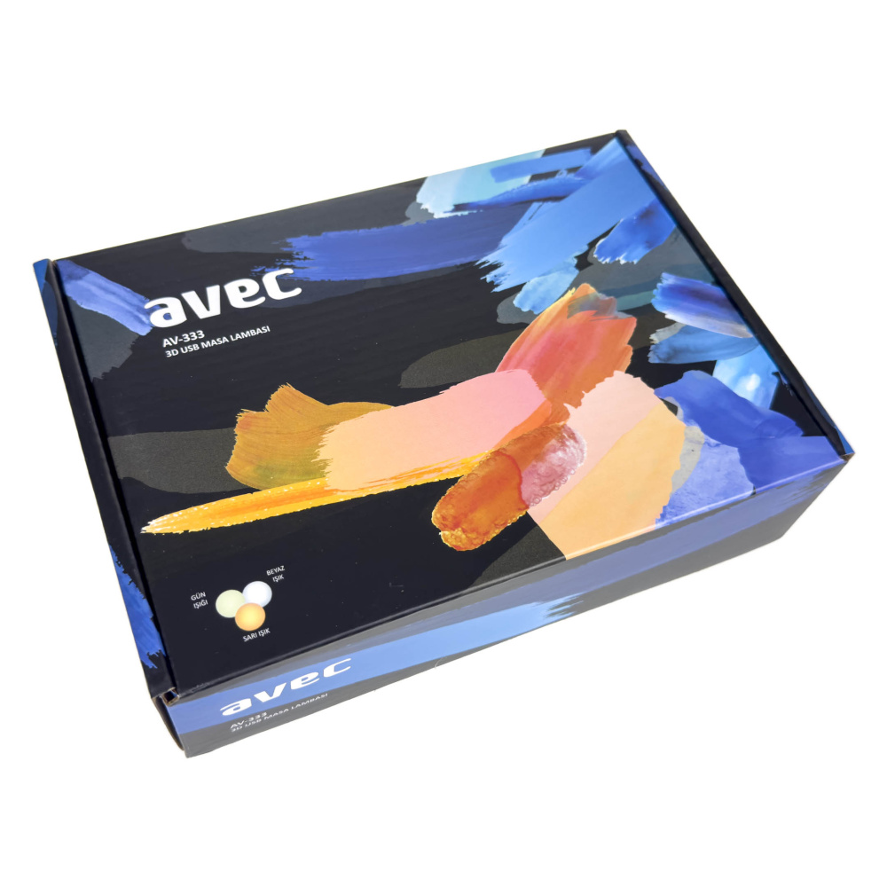 AVEC AV-333 3D PİLLİ + USB'Lİ MASA LAMBASI - 7