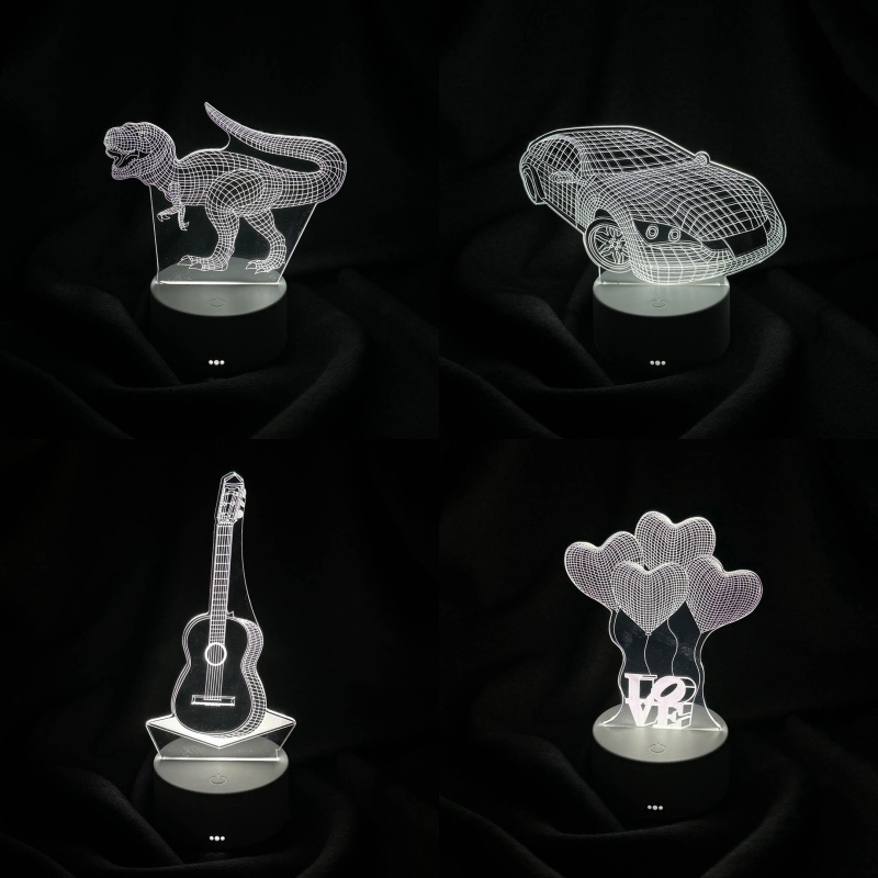 AVEC AV-333 3D PİLLİ + USB'Lİ MASA LAMBASI - 5