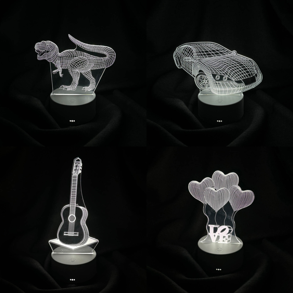 AVEC AV-333 3D PİLLİ + USB'Lİ MASA LAMBASI - 5