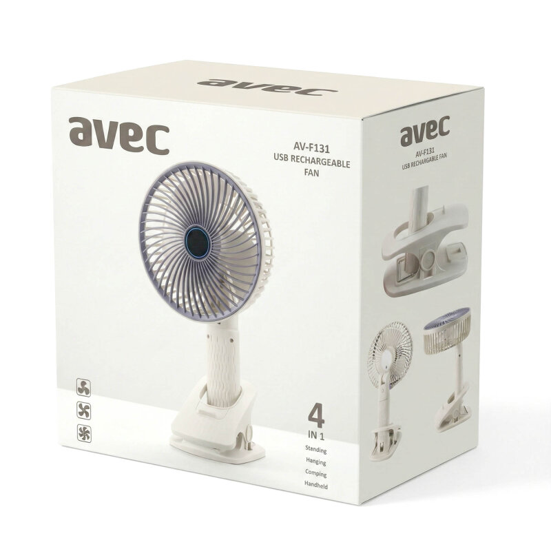 AVEC AV-F131 USB ŞARJLI FAN - 4