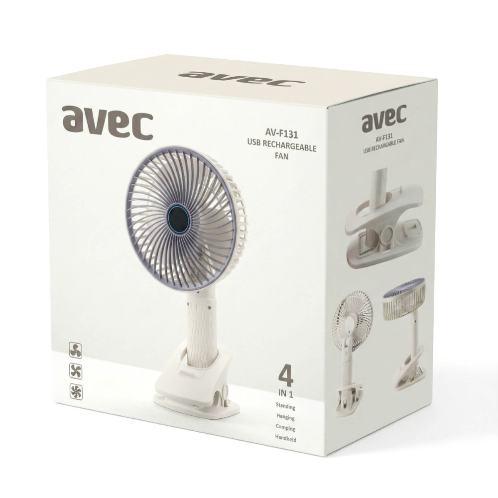 AVEC AV-F131 USB ŞARJLI FAN - 4