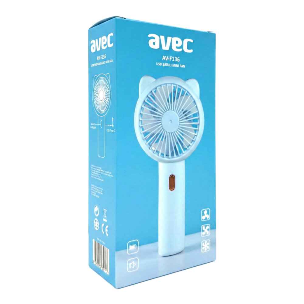 AVEC AV-F136 USB ŞARJLI MİNİ FAN - 10