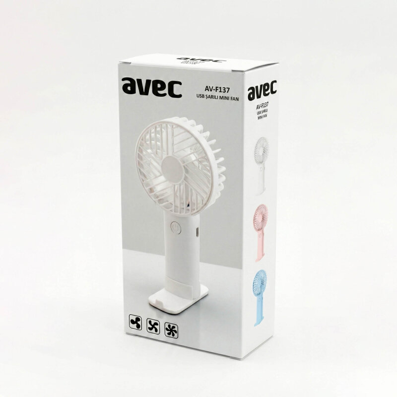 AVEC AV-F137 USB ŞARJLI MİNİ FAN - 7