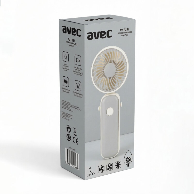 AVEC AV-F138 USB ŞARJLI MİNİ FAN - 9