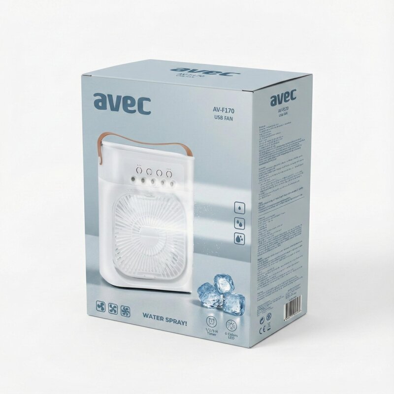 AVEC AV-F170 SU SPREYLİ USB MİNİ FAN - 7