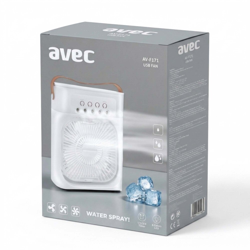 AVEC AV-F171 SU SPREYLİ USB MİNİ FAN - 4