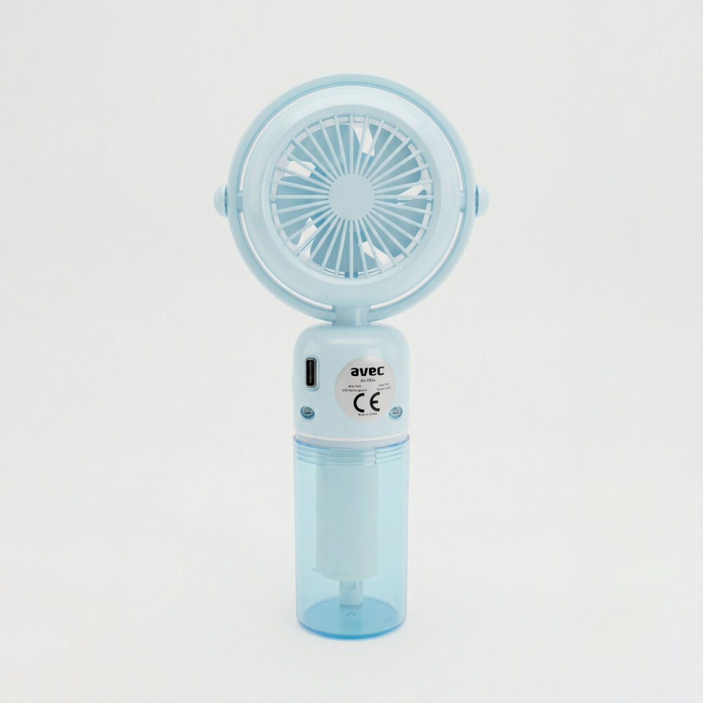 AVEC AV-F834 USB ŞARJLI SU SPREYLİ MİNİ FAN - 3