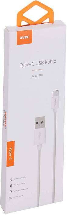 AVEC AV-W132B Type-C USB 1M Kablo - 2
