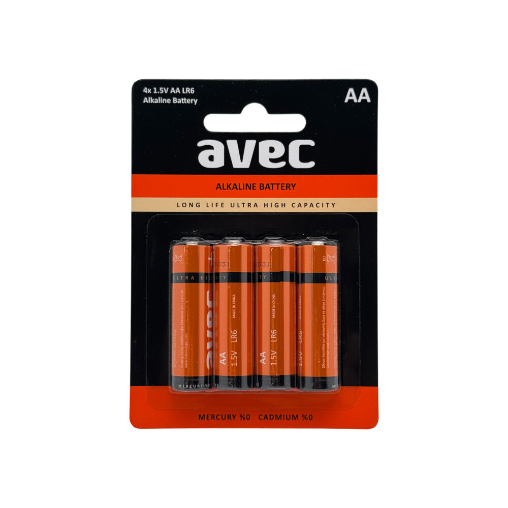 AVEC LR6 ALKALİN KALEM PİL 4LÜ BLS. - 2