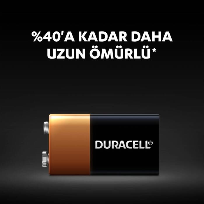 Duracell 9 Volt Pil 1'li - 4