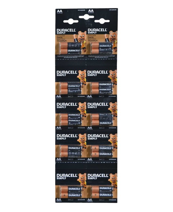 DURACELL AA KARTELA PİL 20Lİ - Duracell