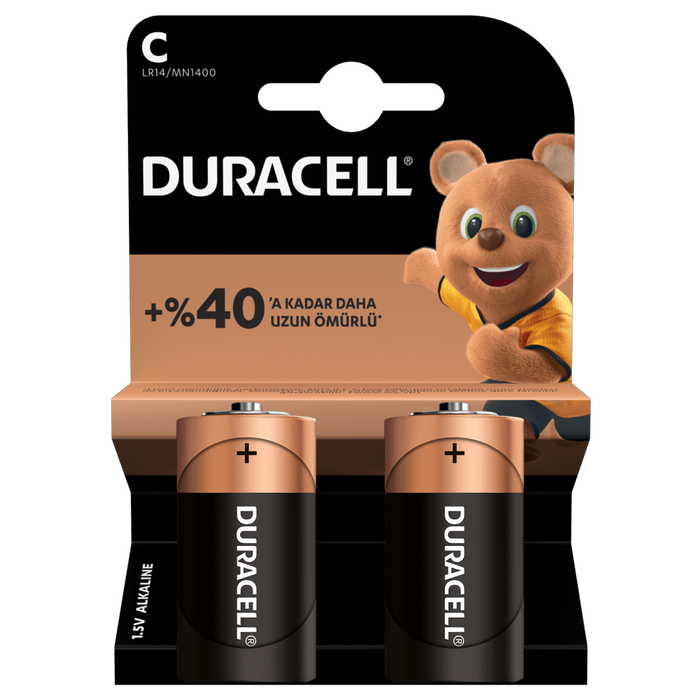 Duracell - Duracell C Orta Pil 2'li