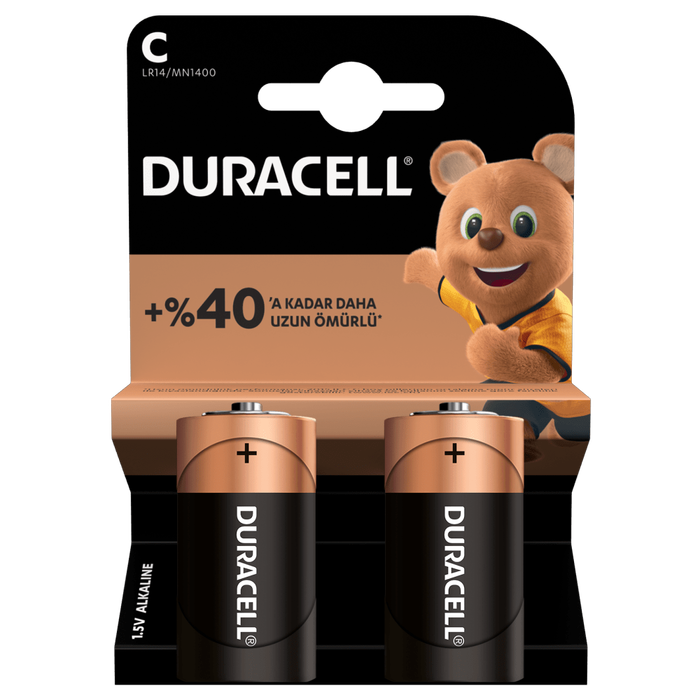 Duracell C Orta Pil 2'li - 1
