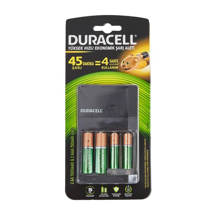 Duracell Cef14 2*AA+2*AAA 4 Pilli Şarj Cihazı - 1