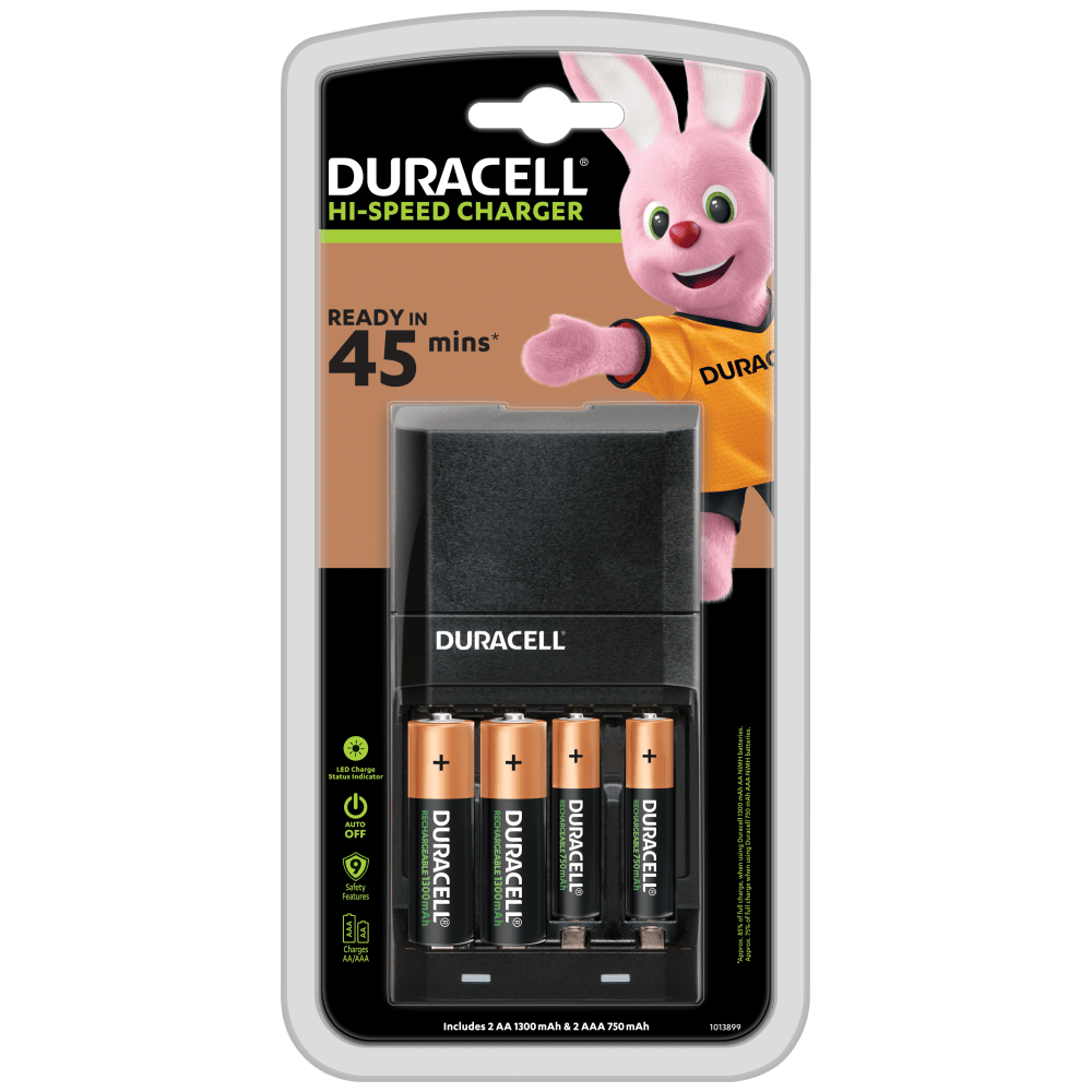 DURACELL CEF27 2*AA+2*AAA 4 PİLLİ ŞARJ CİHAZI - 1