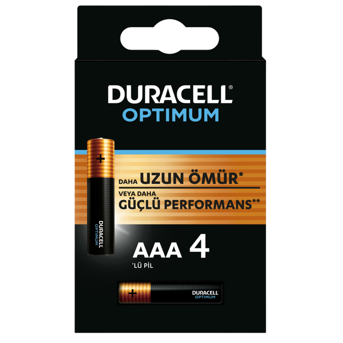 DURACELL OPTIMUM AAA İNCE PİL 4LÜ - Duracell