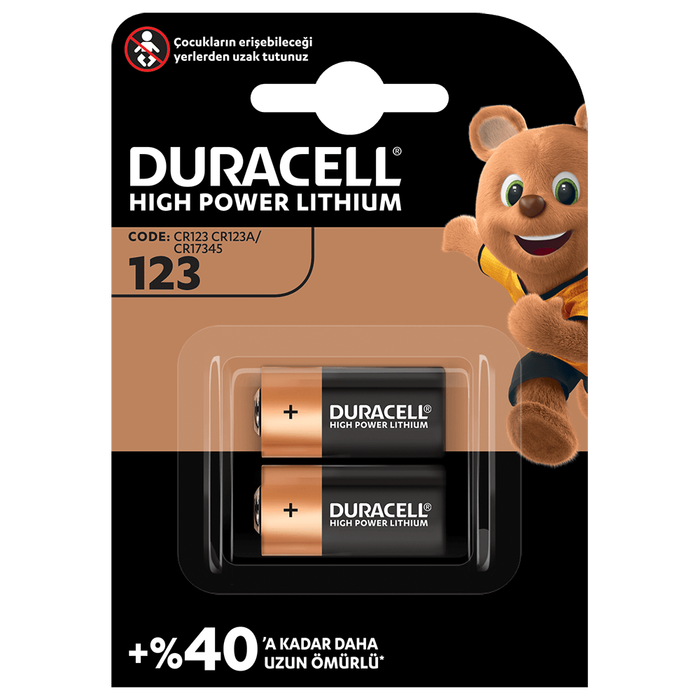 Duracell - DURACELL ULTRA LİTYUM CR123A 2Lİ