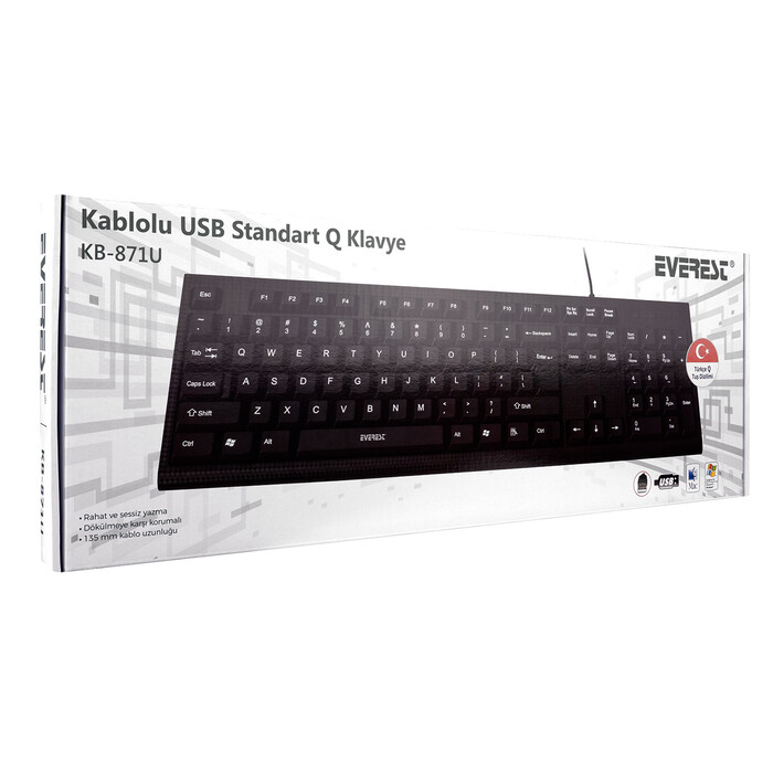EVEREST KB-871U USB Q KLAVYE - 5