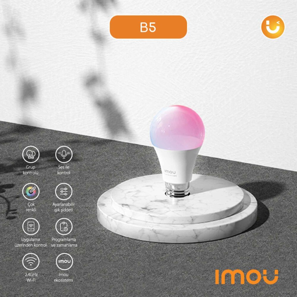 IMOU CL1B-5-E27 AKILLI LED WIFI AMPUL - 2