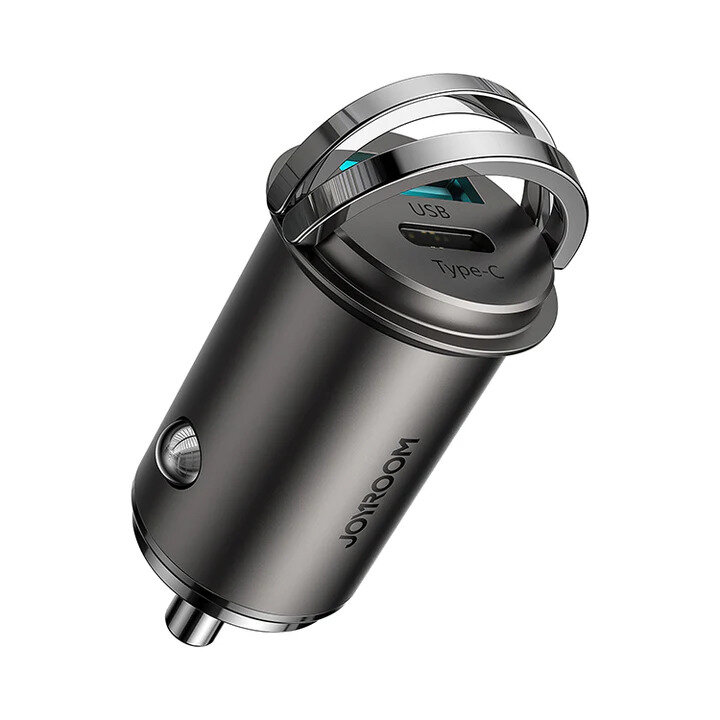 JOYROOM C-A35 45W MİNİ DUAL PORT CAR CHARGER GRAY - 1