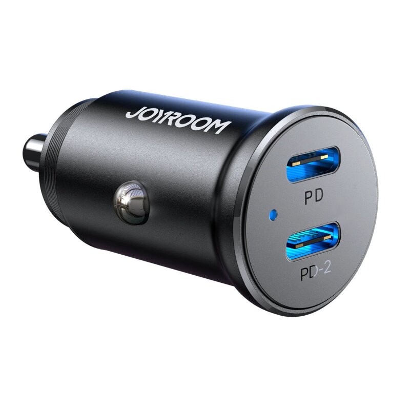JOYROOM JR-CCN06 30W 2C MINI METAL CAR CHARGER - JOYROOM