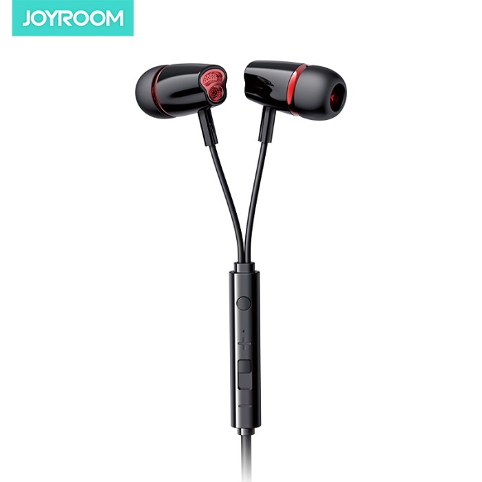 JOYROOM JR-EL114 IN-EAR WIRED EARPHONE-BLACK - JOYROOM