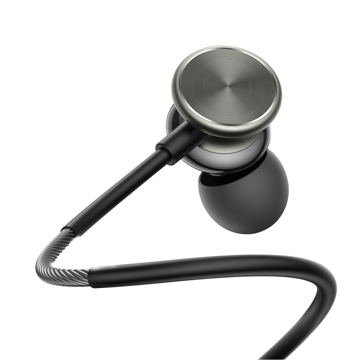 JOYROOM JR-EW03 IN-EAR METAL WIRED EARBUDS-DARK GRAY - 2