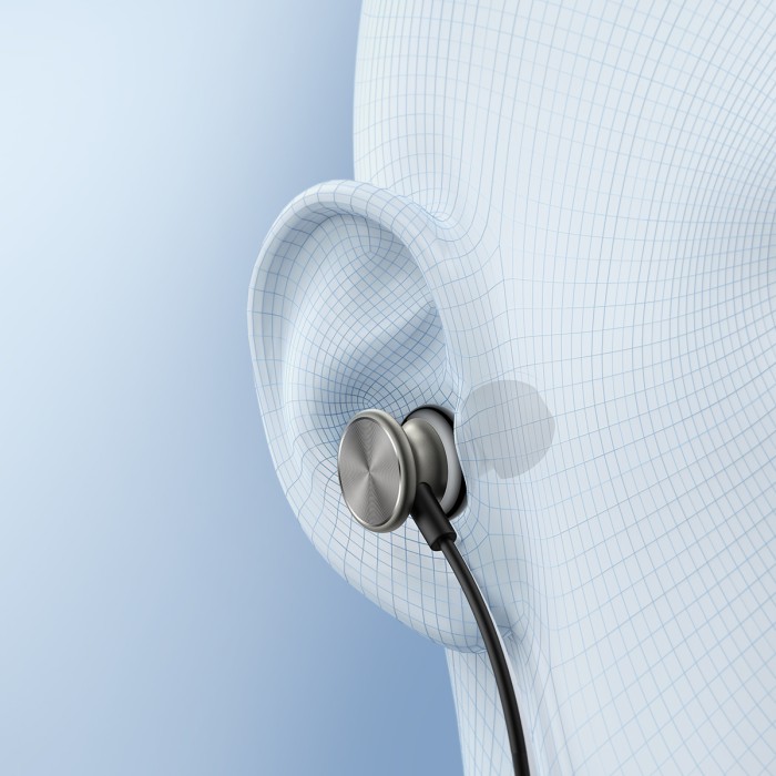 JOYROOM JR-EW03 IN-EAR METAL WIRED EARBUDS-DARK GRAY - 5