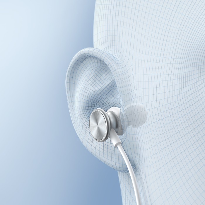 JOYROOM JR-EW03 IN-EAR METAL WIRED EARBUDS-SILVER - 4