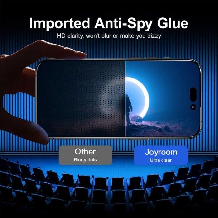 JOYROOM JR-P03 TEMPERED GLASS IP14 PLUS PRIVACY - 3