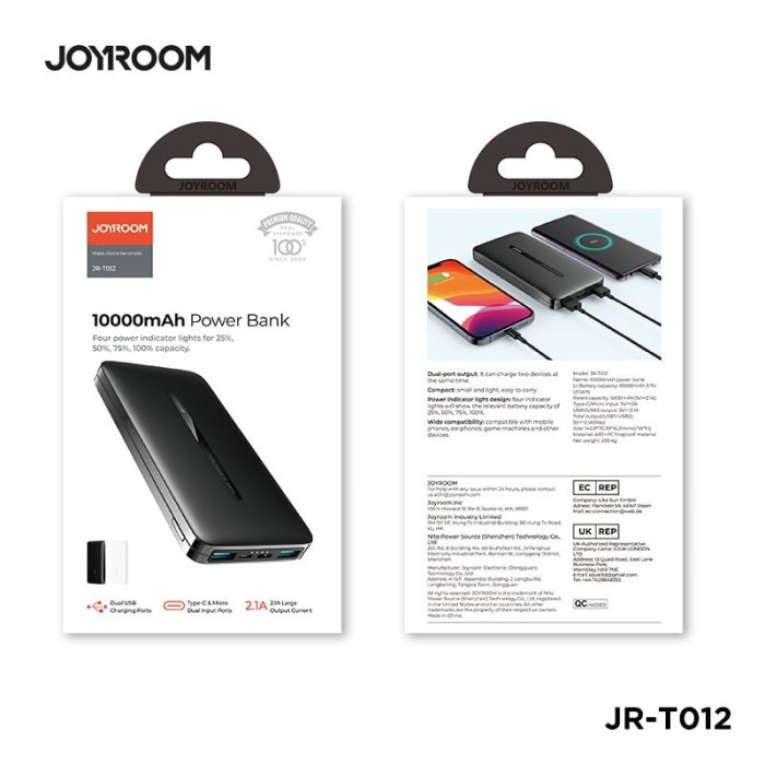 JOYROOM JR-T012 POWERBANK 10000MAH BLACK - 3