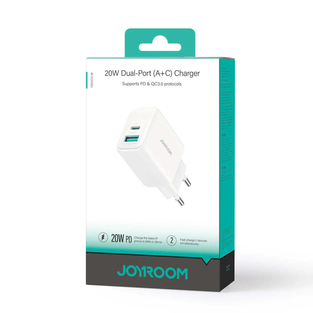 JOYROOM JR-TCF21 20W DUAL PORT (A+C) CHARGER - 2