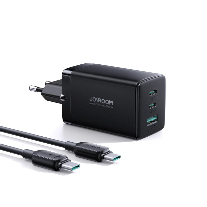 JOYROOM JR-TCG01 65W 2C1A FAST CHARGER+100W C TO C CABLE - JOYROOM