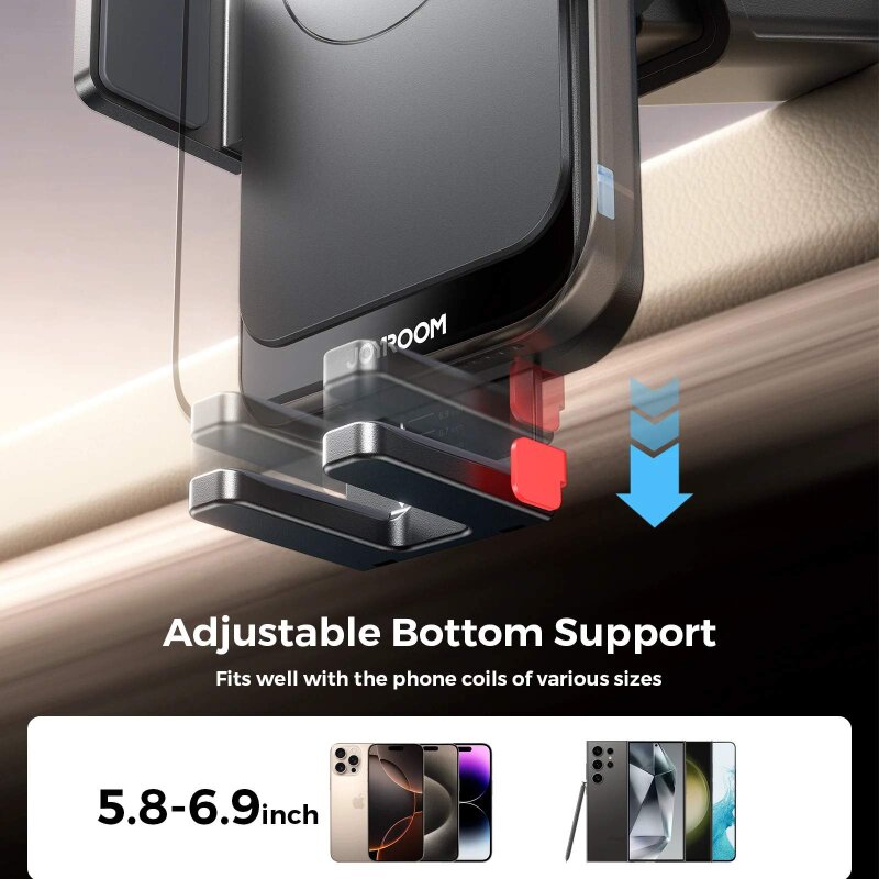 JOYROOM JR-ZS241S WIRELESS CAR CHARGER HOLDER BLCK. - 5