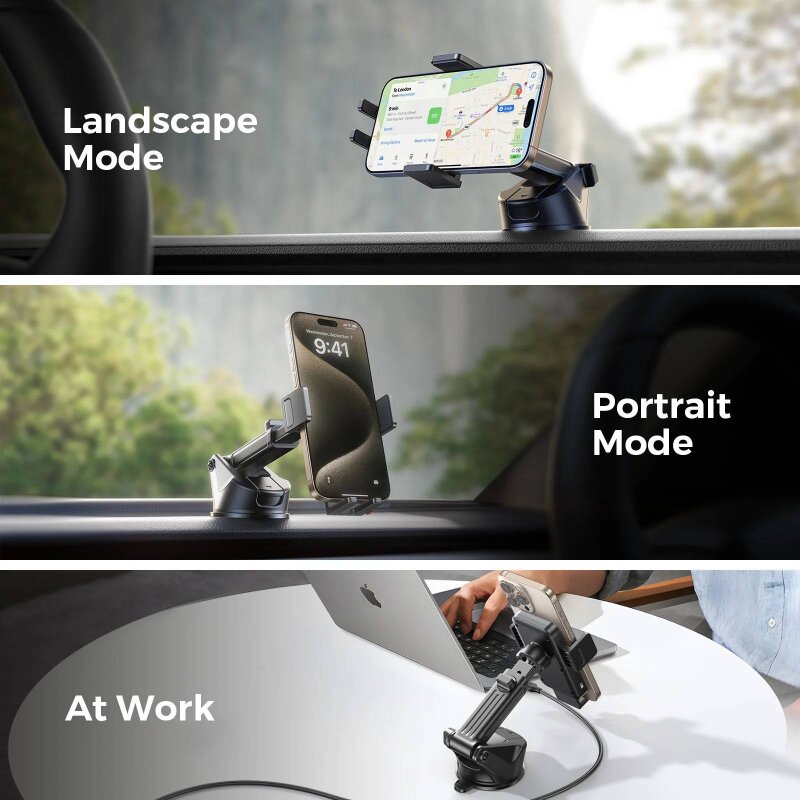 JOYROOM JR-ZS241S WIRELESS CAR CHARGER HOLDER BLCK. - 3