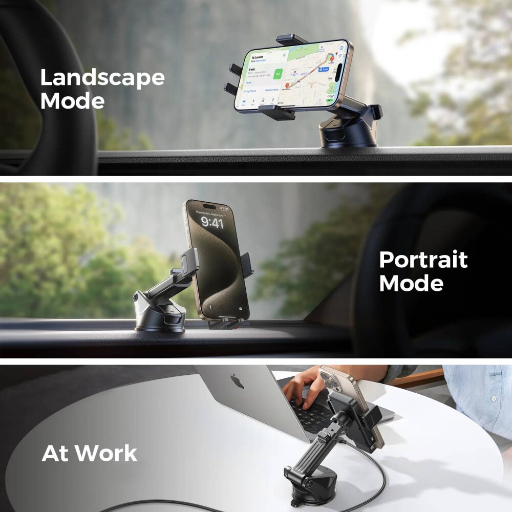 JOYROOM JR-ZS241S WIRELESS CAR CHARGER HOLDER BLCK. - 3