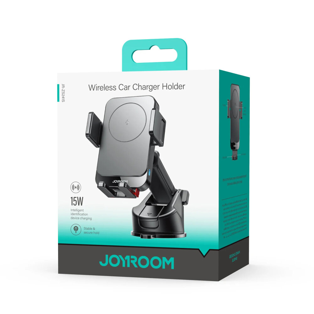 JOYROOM JR-ZS241S WIRELESS CAR CHARGER HOLDER BLCK. - 7