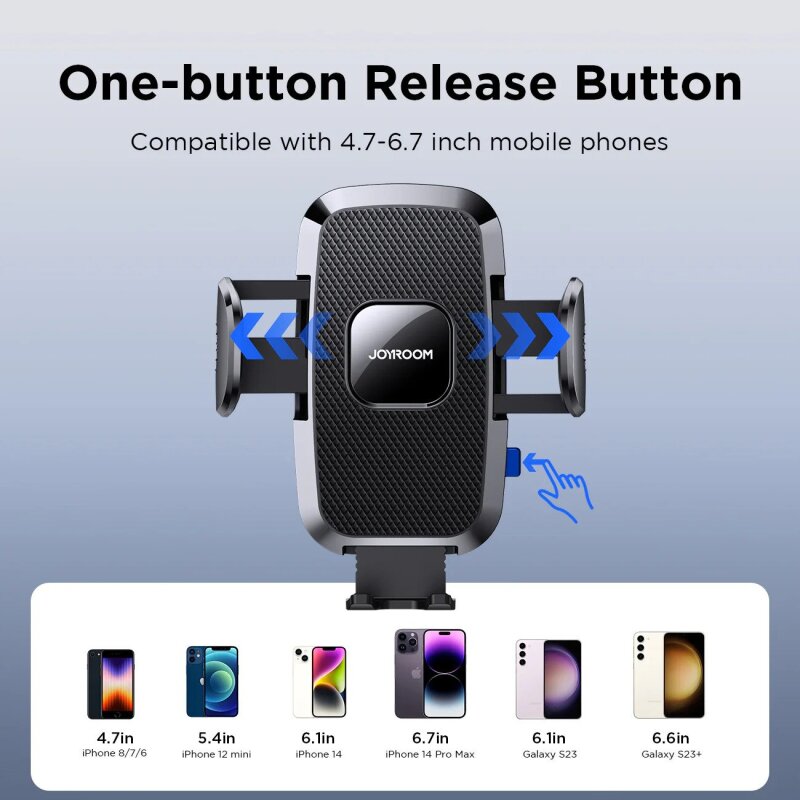 JOYROOM JR-ZS259 MECHANICAL CAR HOLDER BLACK - 5