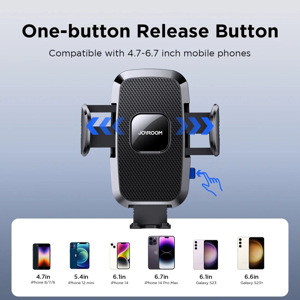 JOYROOM JR-ZS259 MECHANICAL CAR HOLDER BLACK - 5