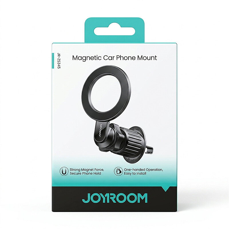 JOYROOM JR-ZS345 MAGNETIC CAR PHONE MOUNT-BLACK - 7