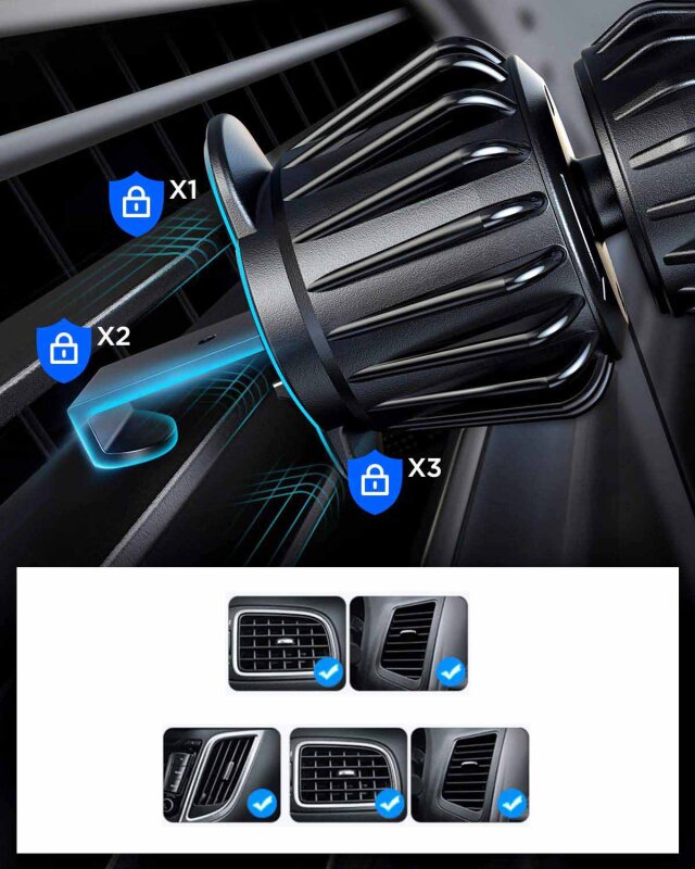 JOYROOM JR-ZS355 MAGNETIC CAR PHONE MOUNT-BLACK - 3