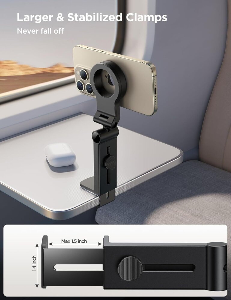JOYROOM JR-ZS365 MAGNETIC TRAVEL PHONE HOLDER BLACK - 5
