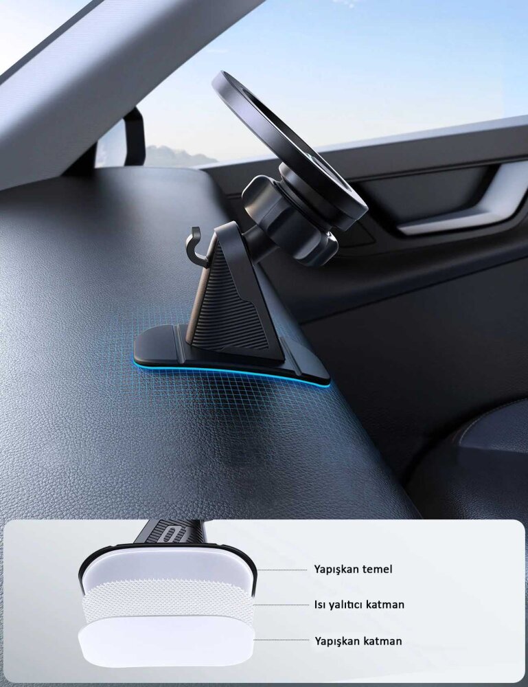 JOYROOM JR-ZS376 MAGNETIC CAR PHONE MOUNT(DASHBOARD) - 5