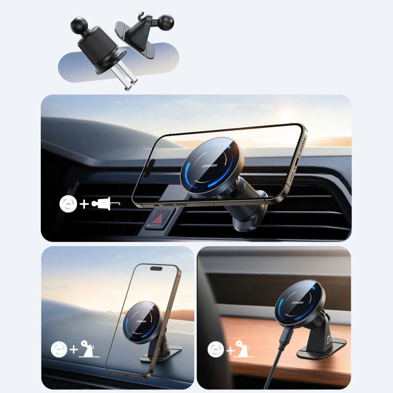 JOYROOM JR-ZS502 MAGNETIC WIRELESS CAR CHARGE HLD. - 2