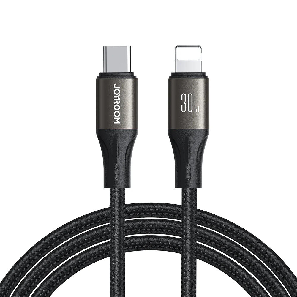 JOYROOM S-A25 30W TYPE C-LIGHTNING CABLE 1.2M BLCK - 1