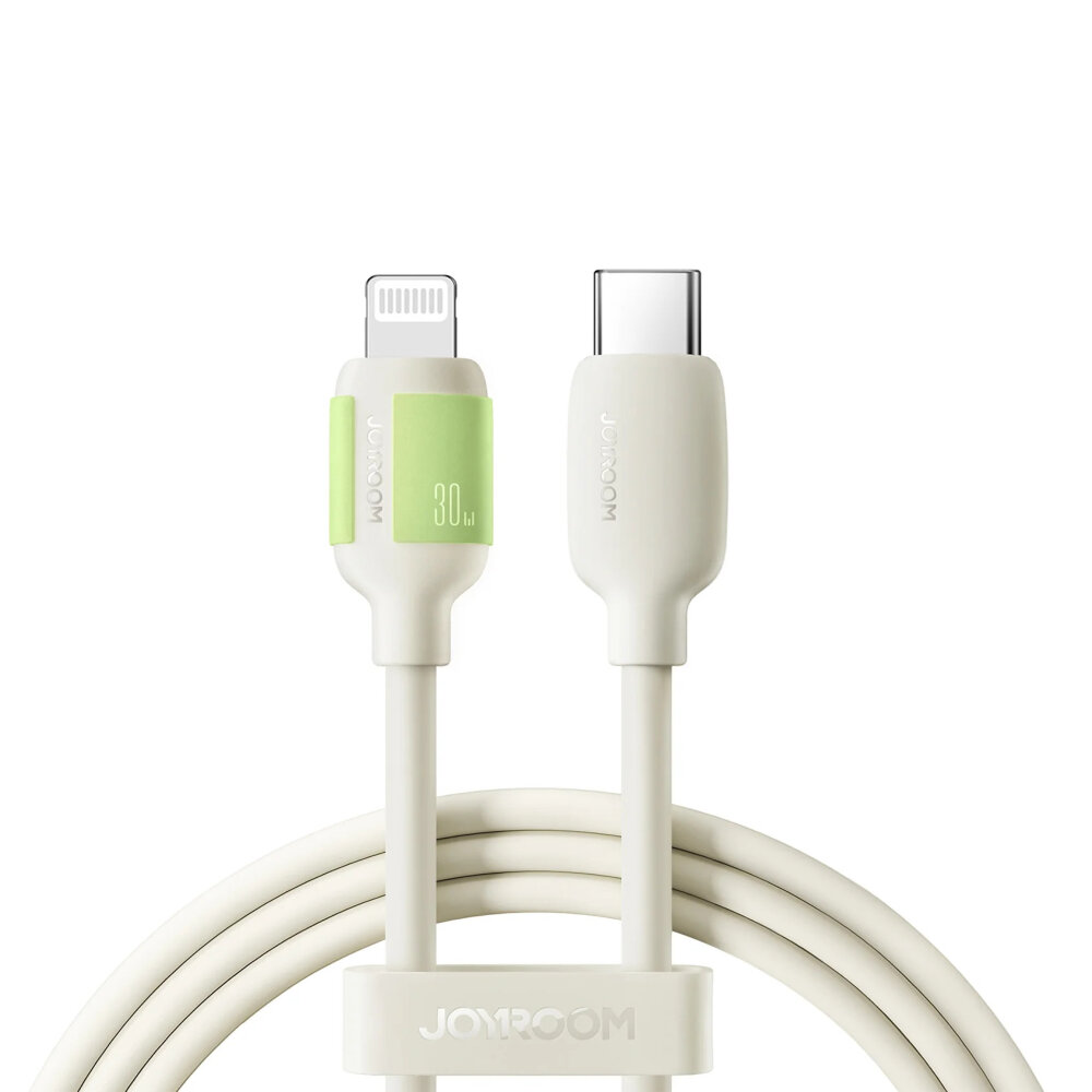 JOYROOM S-A53 30W TYPE C-LIGHTNING CABLE 1.2M BEJ - 1