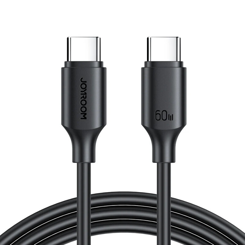 JOYROOM S-CC060A9 60W TYPE C-TYPE C 0.25M-BLACK - JOYROOM