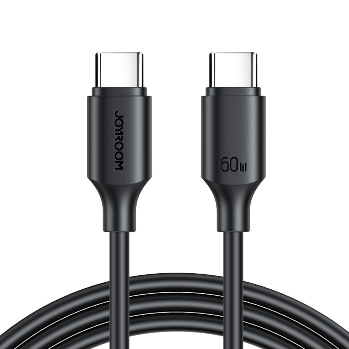 JOYROOM S-CC060A9 60W TYPE C-TYPE C 1M-BLACK - JOYROOM